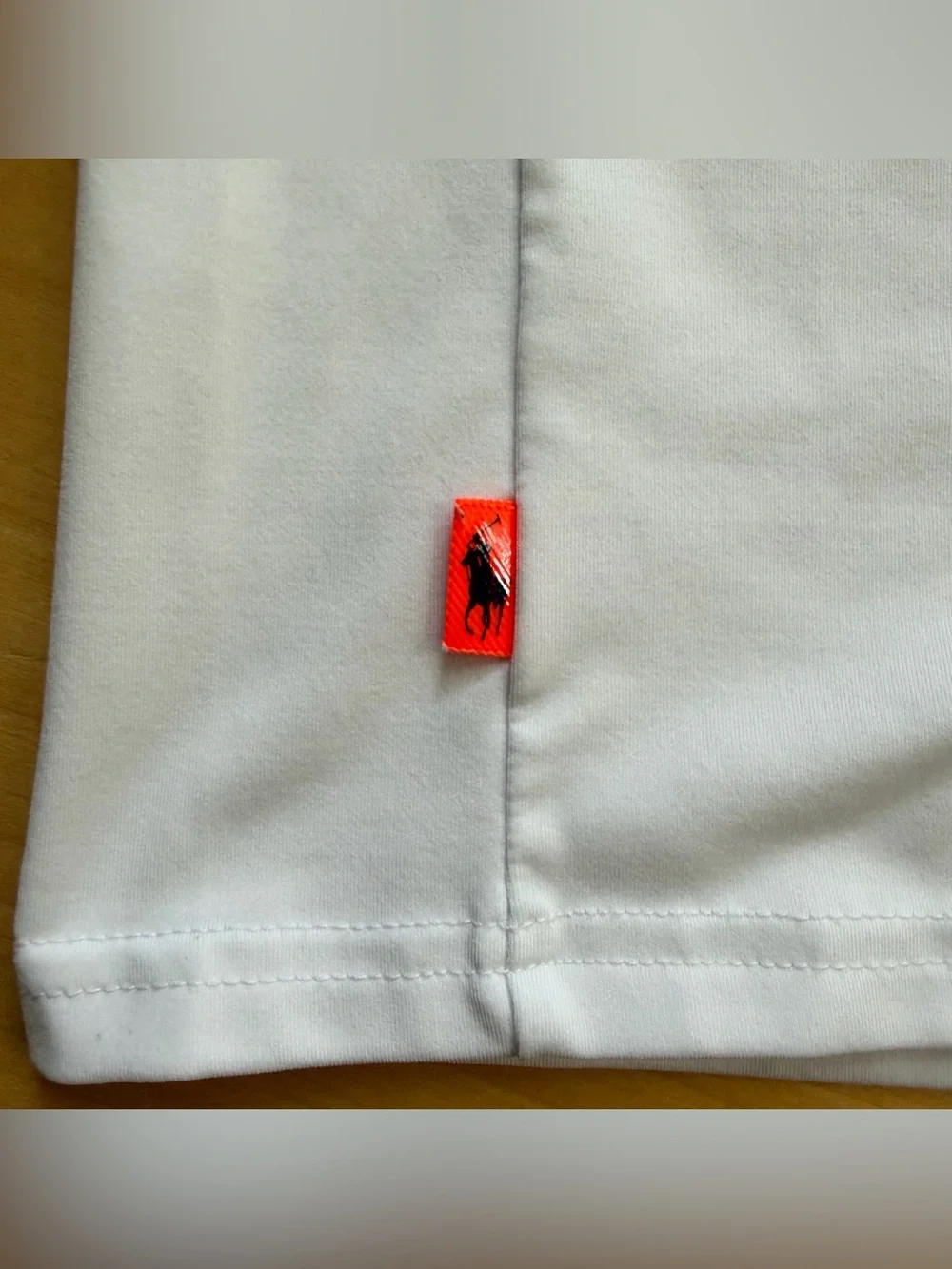 Polo Sport Shirt Mens White Navy Thermovent Short Slv US Open 2016 Size LARGE